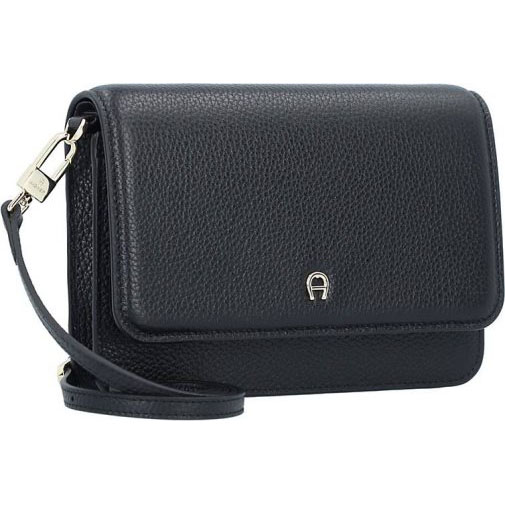 AIGNER Wallet On Strap Clutch Tasche RFID Schutz Leder 19.5 cm