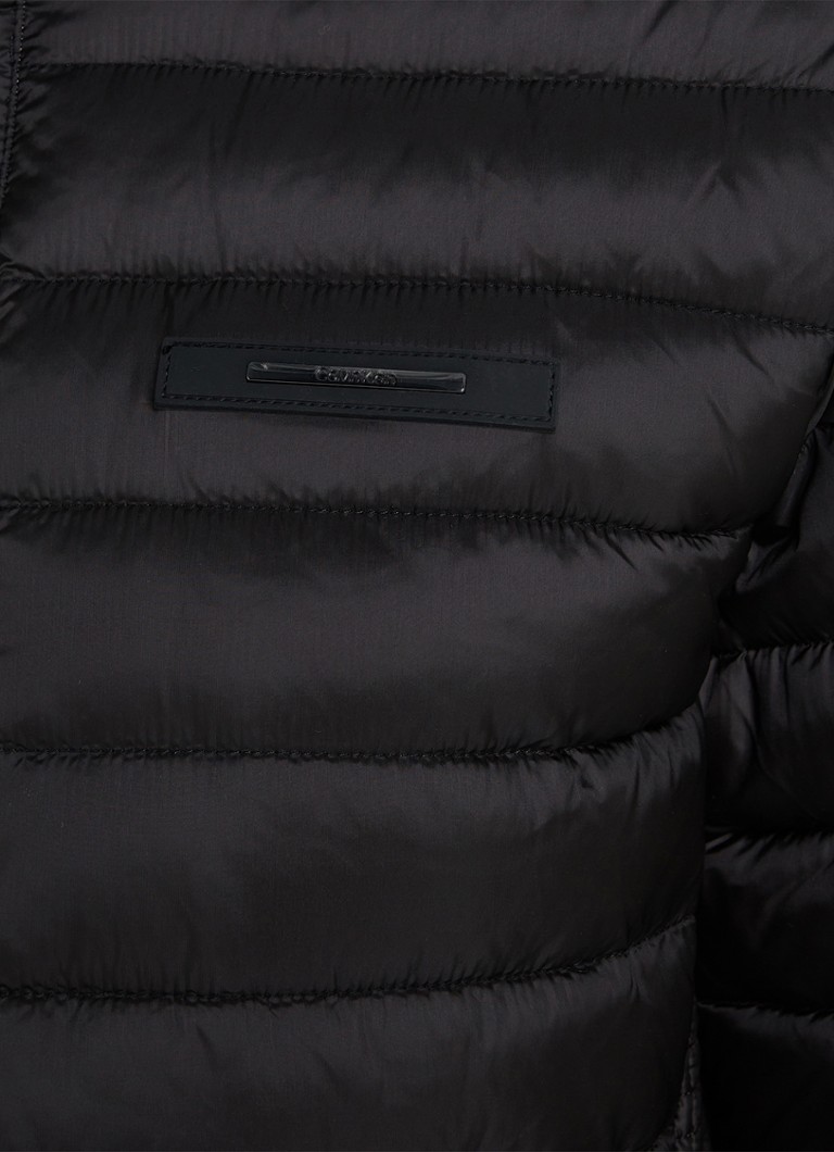 Calvin Klein satin puffer jacket with logo
