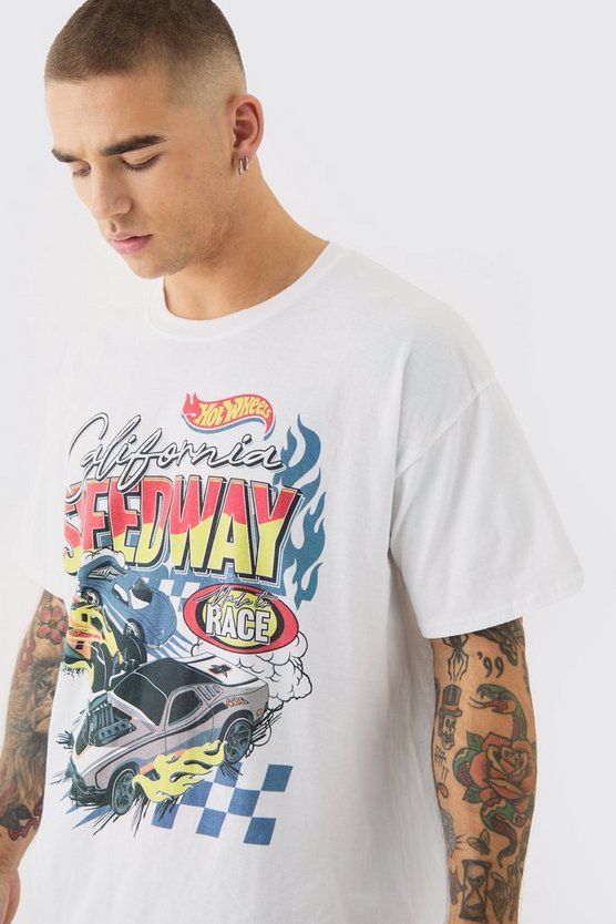 Oversize T-Shirt mit lizenziertem Hot Wheels Print