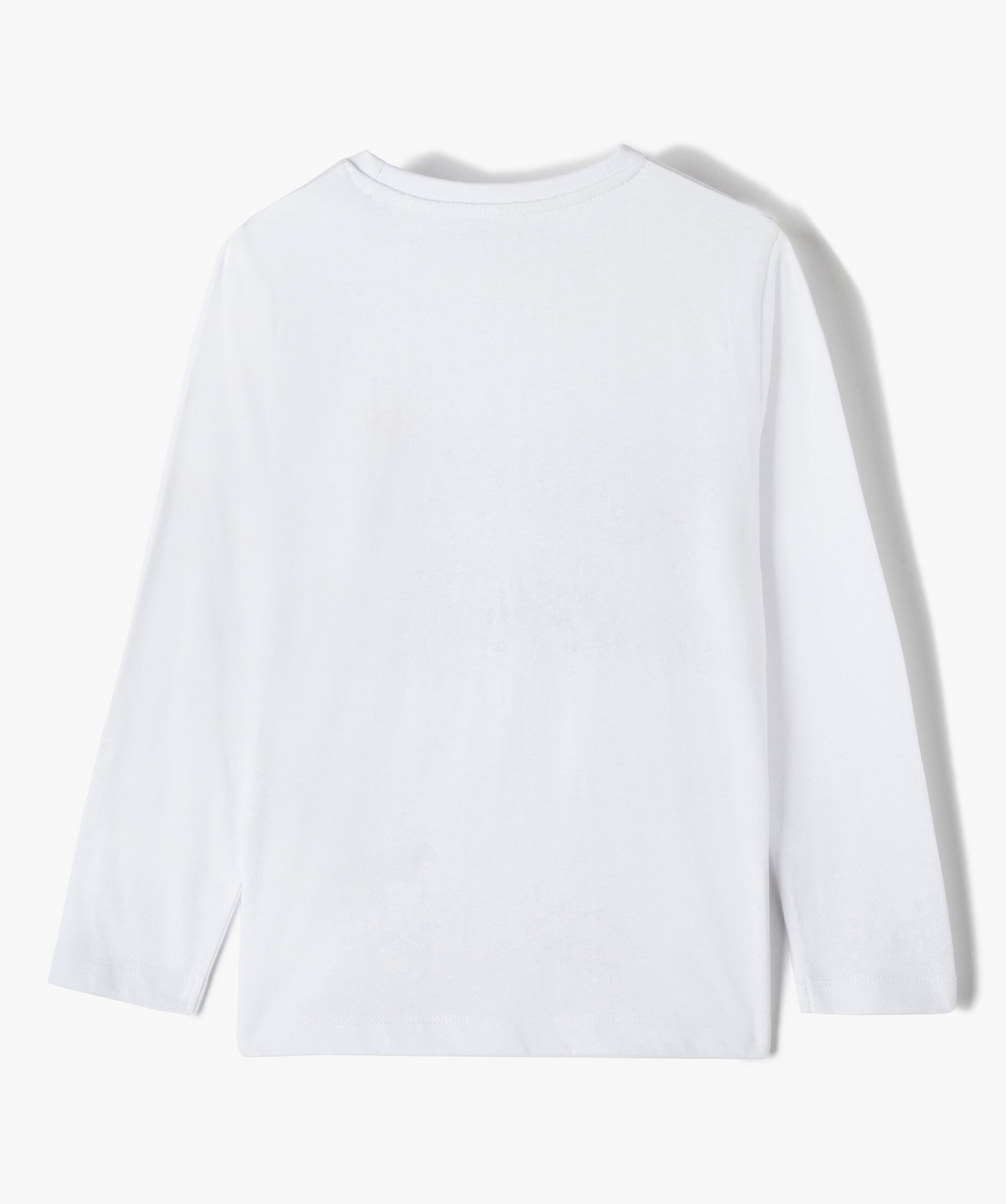 Tee-shirt Garçon à manches longues imprimé sport blanc | GEMO