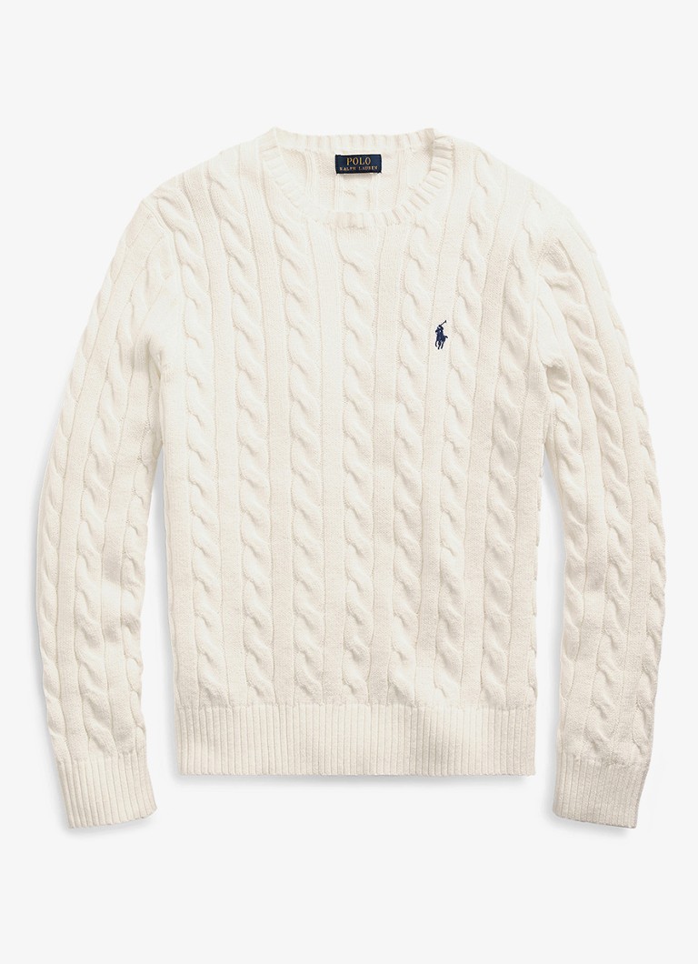 Ralph Lauren Cable-knit sweater with logo embroidery