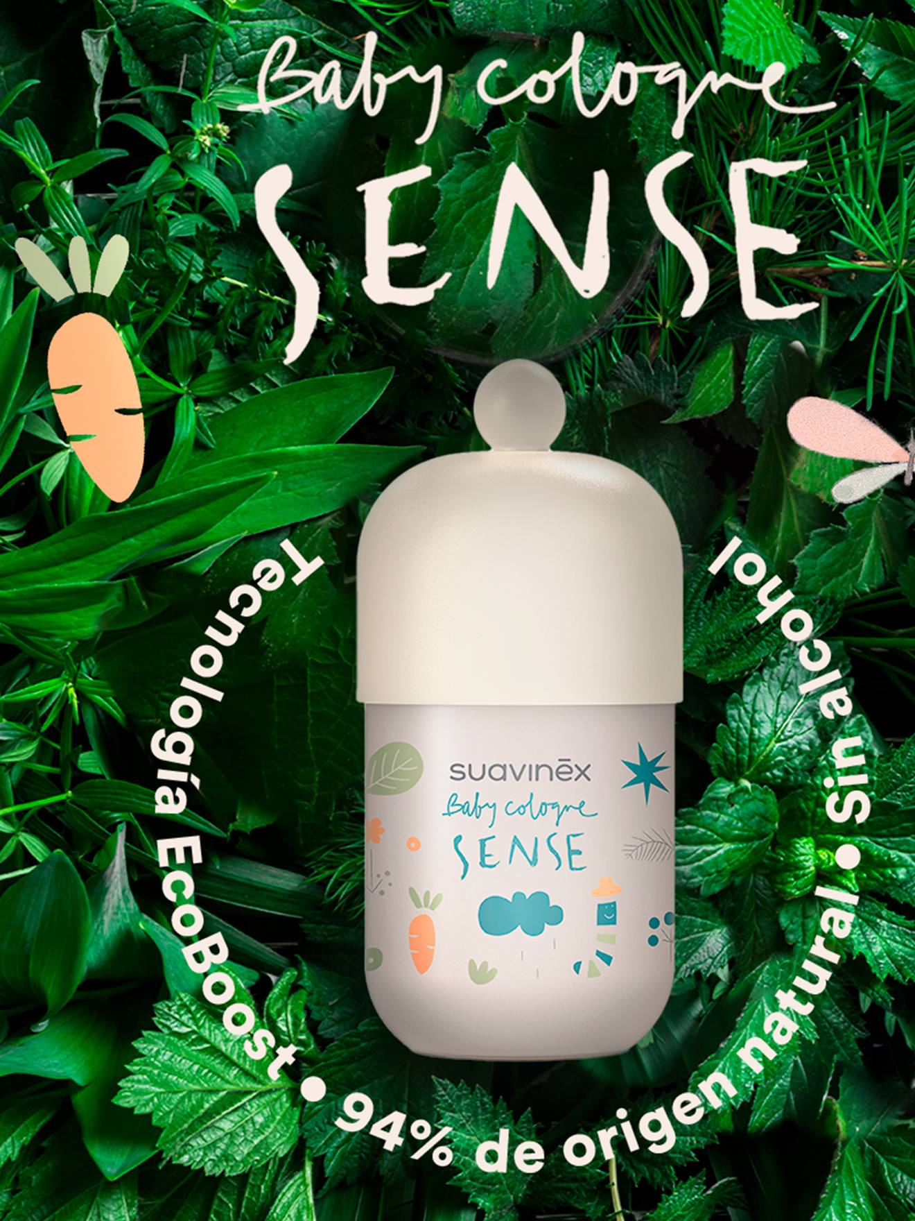 Baby Cologne Sense 100 ml SUAVINEX transparent