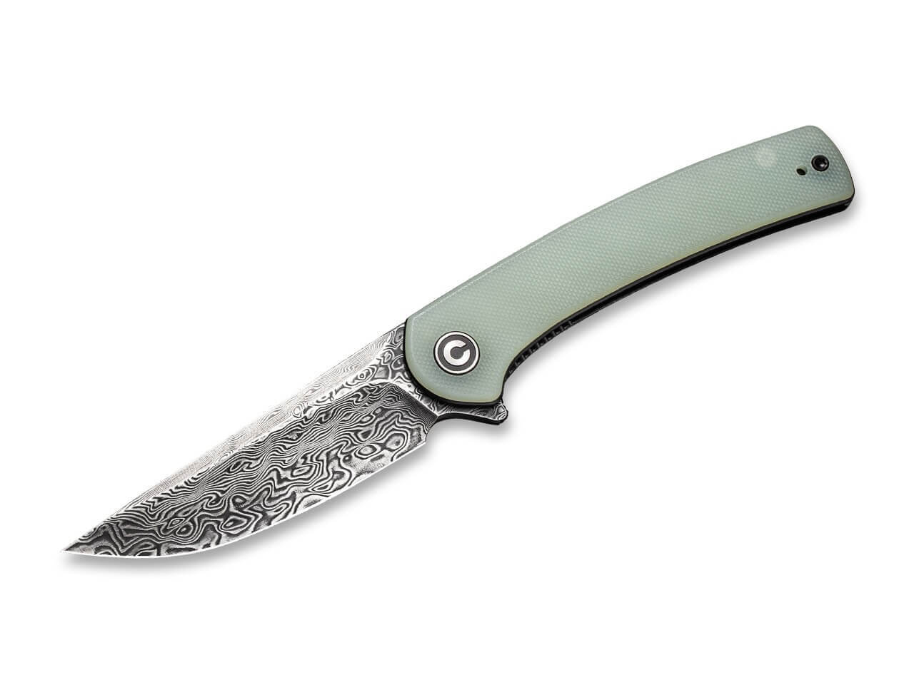 Mini Asticus Natural G10 Damascus