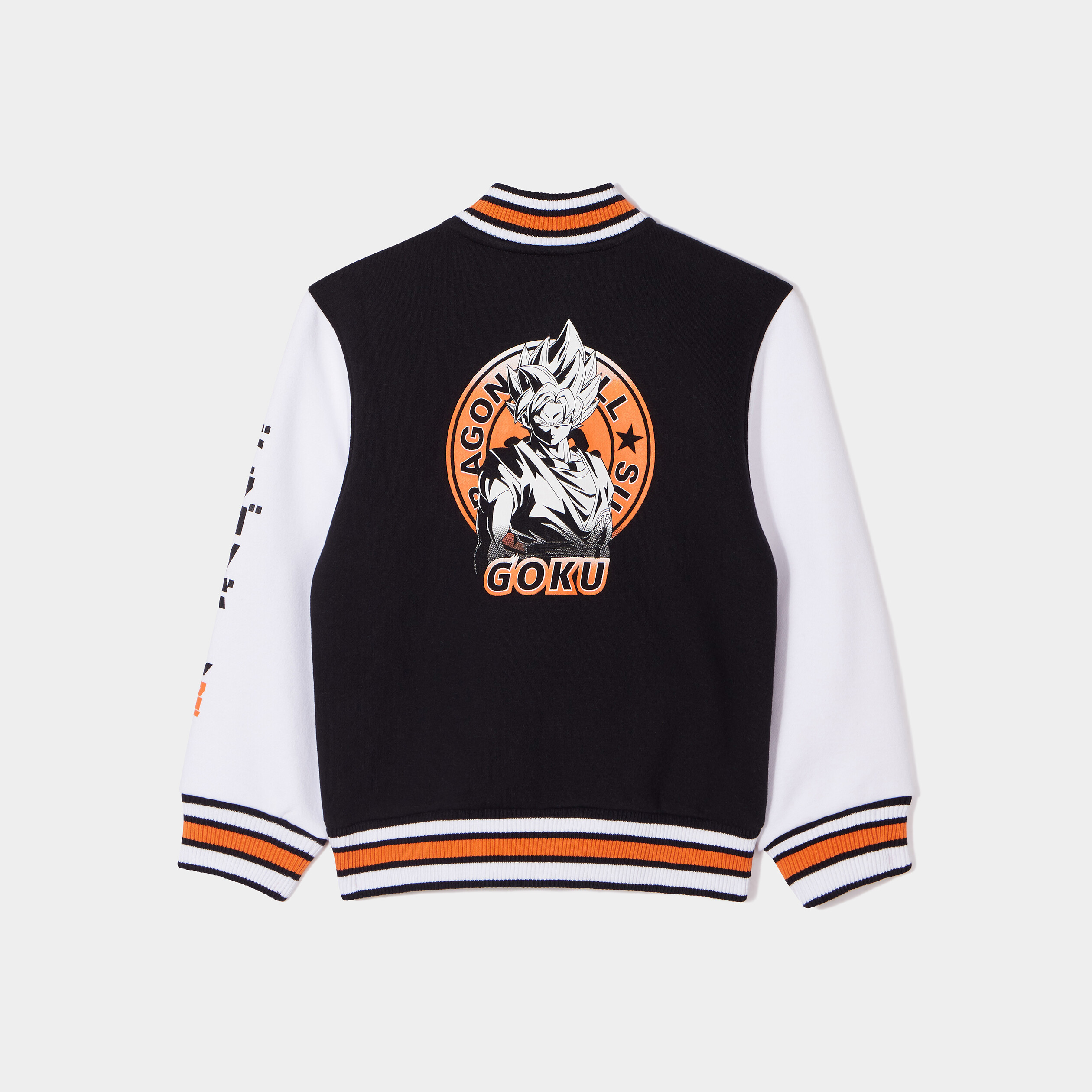 Gilet col teddy boutonné Dragon Ball Z noir garçon | La Halle
