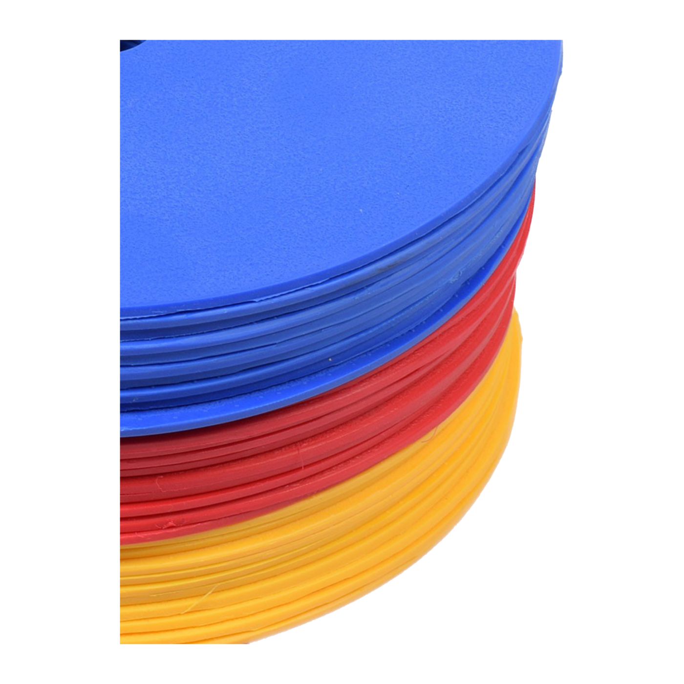 Cawila Floormarker 30er Set + Träger | Markierungsscheiben Gummi | Durchmesser 15cm