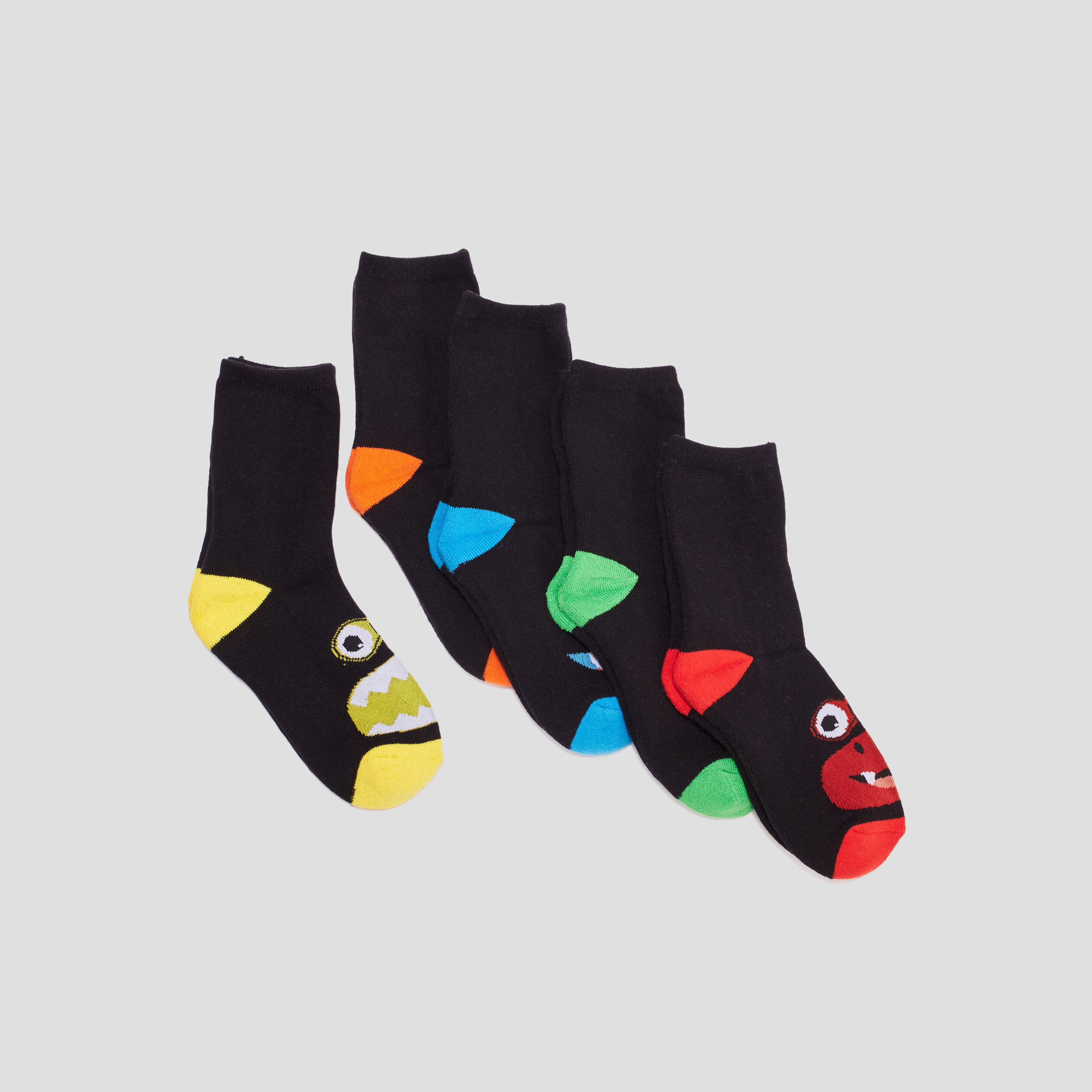 Lot 5 paires chaussettes coton noir garçon | La Halle