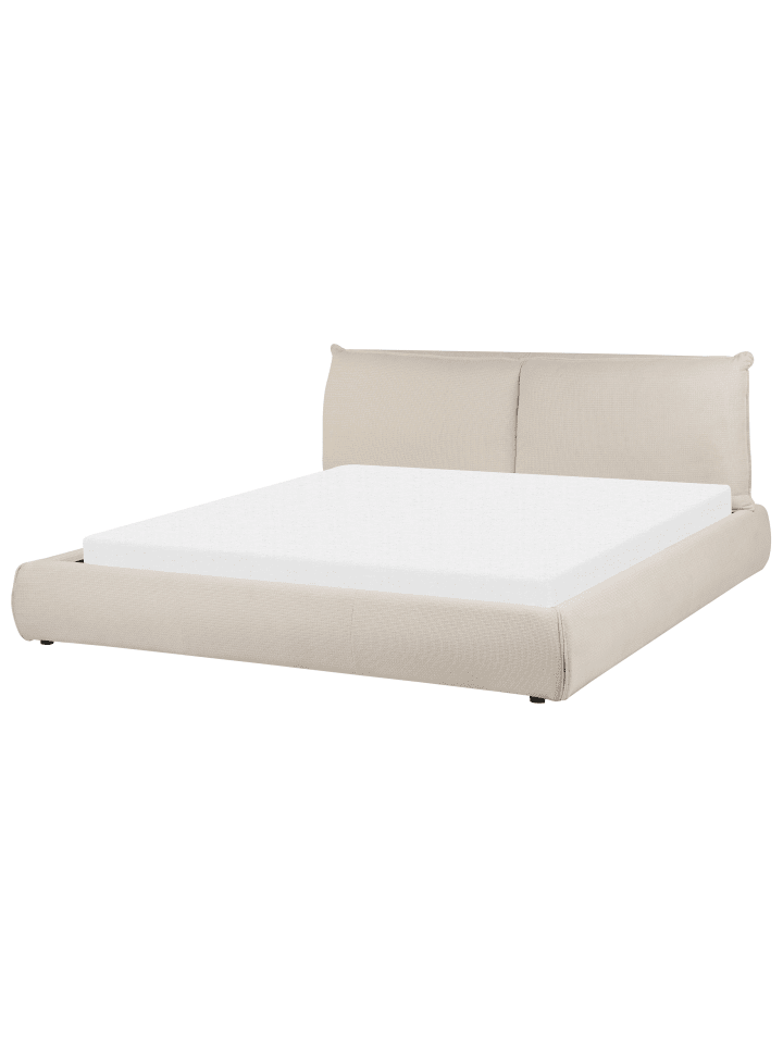 Beliani Doppelbett VINAY in Beige - (W) 196 x (H) 90 x (L) 233 cm günstig kaufen onesize