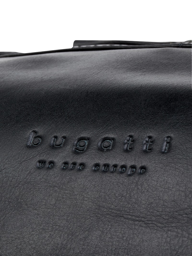 Weekender aus Leder in schwarz