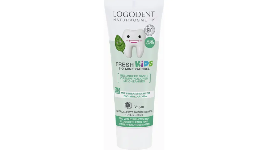 LOGODENT FRESH KIDS Bio-Minz Zahngel 50 ml