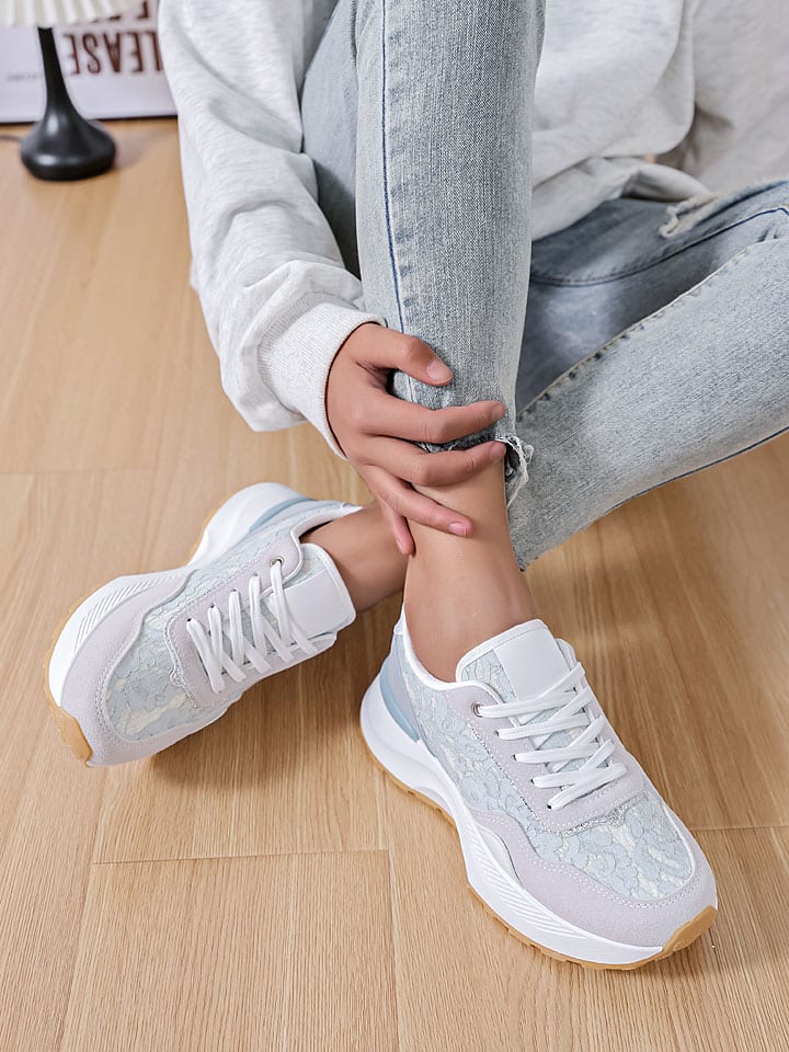 Sixth Sens Sneakers in Grau/ Hellblau günstig kaufen