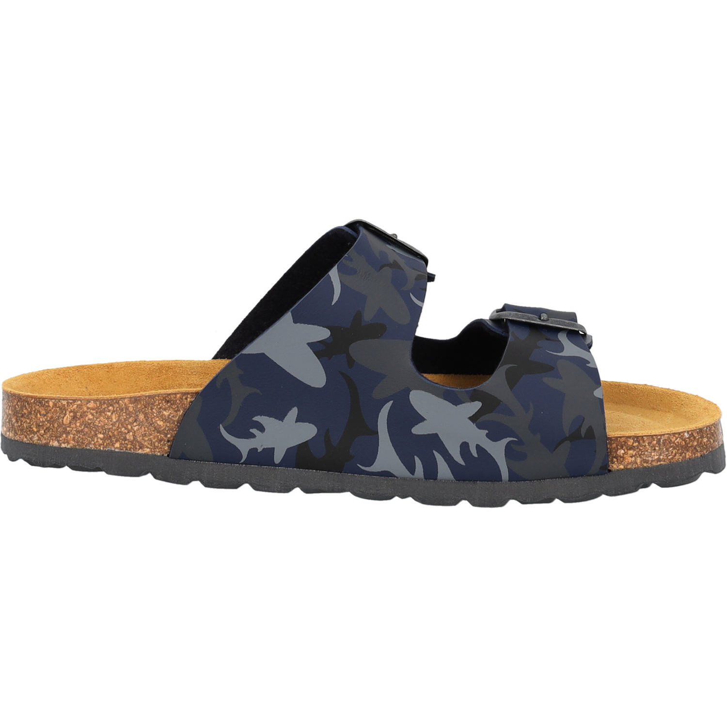 Palado Kids Korfu B Print, Pantoletten, Kinder, Blau Sharks