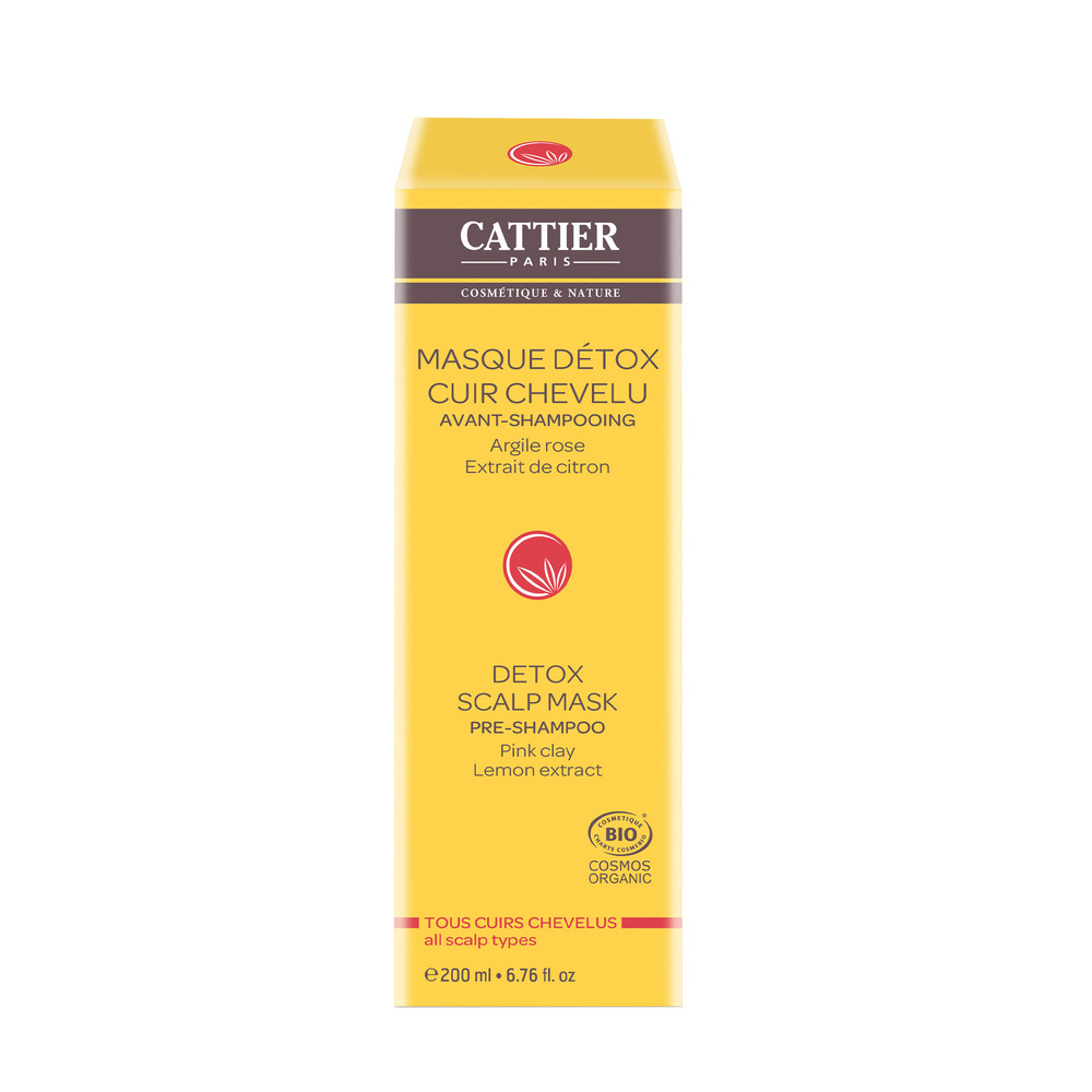 cattier Masque Détox Argile Rose - 200ml Produits Capillaires