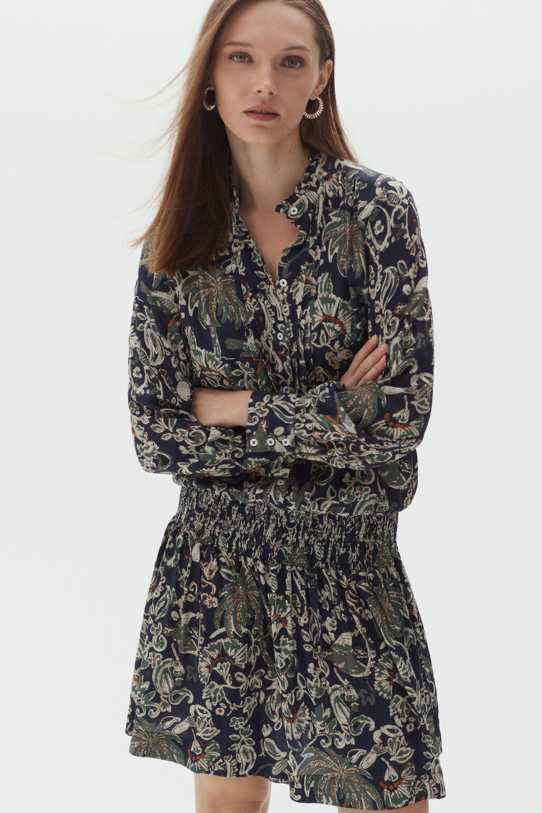 robe sybil bleu marine femme