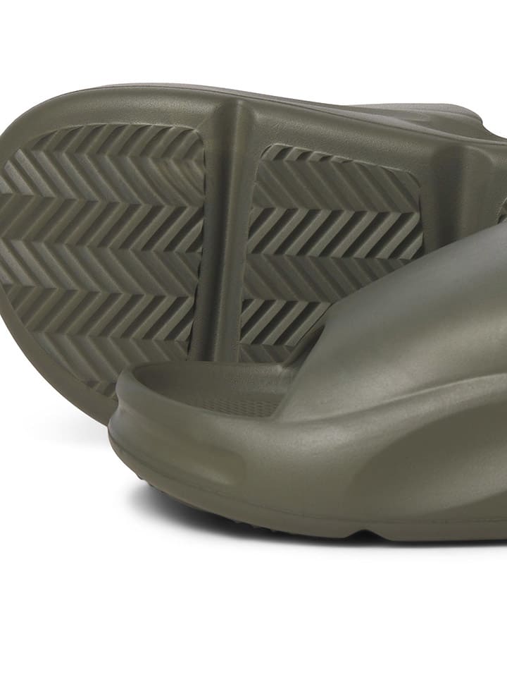 Jack & Jones Pantoletten in Khaki günstig kaufen