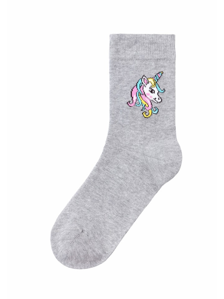 H.I.S Basicsocken in 1x ecru, 1x rosa, 1x lila, 1x hellgrau-meliert günstig kaufen