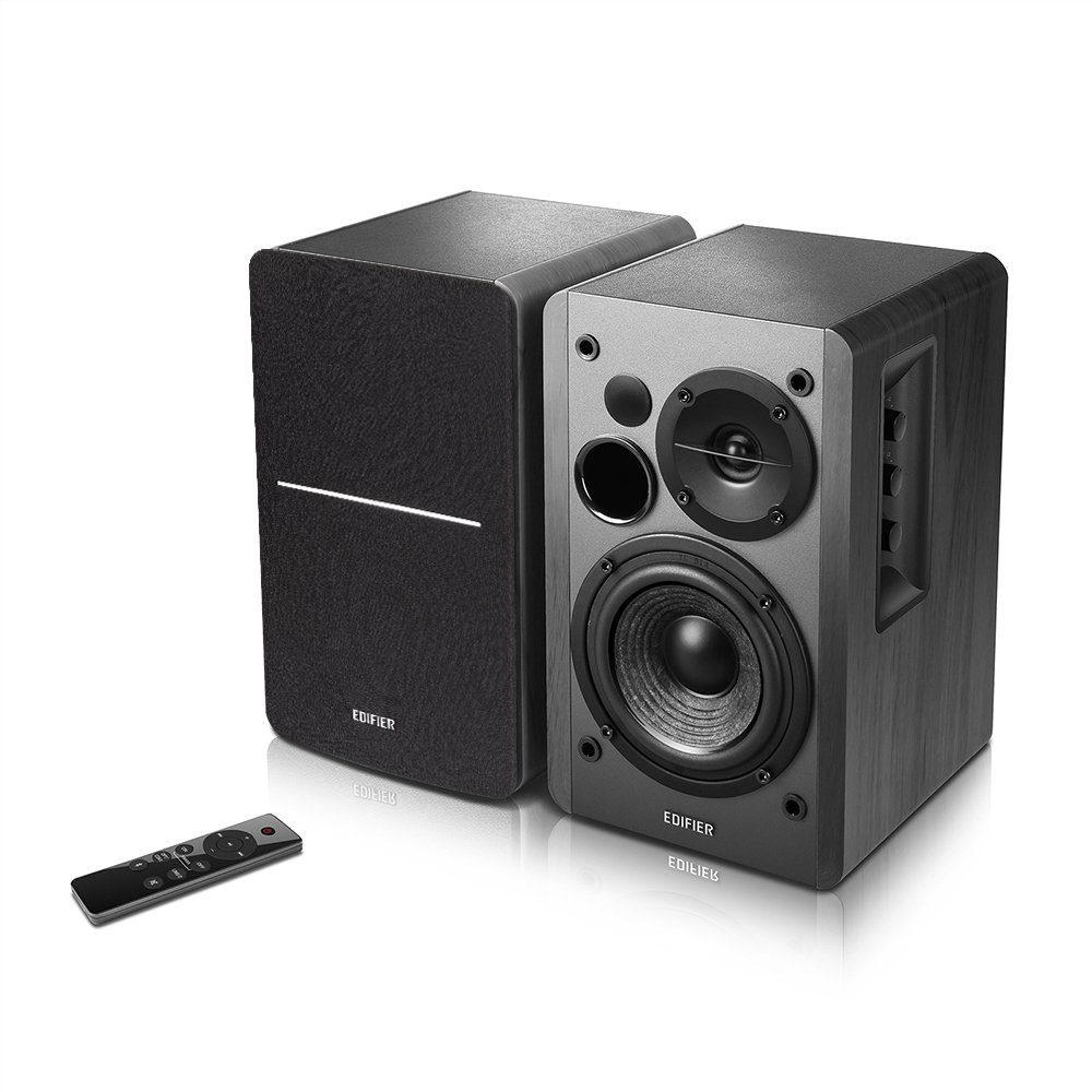 Edifier® R1280DBs Stereo Regal-Lautsprecher (Bluetooth, 42 W, Fernsteuerung, Soundfield Spatializer, paar)