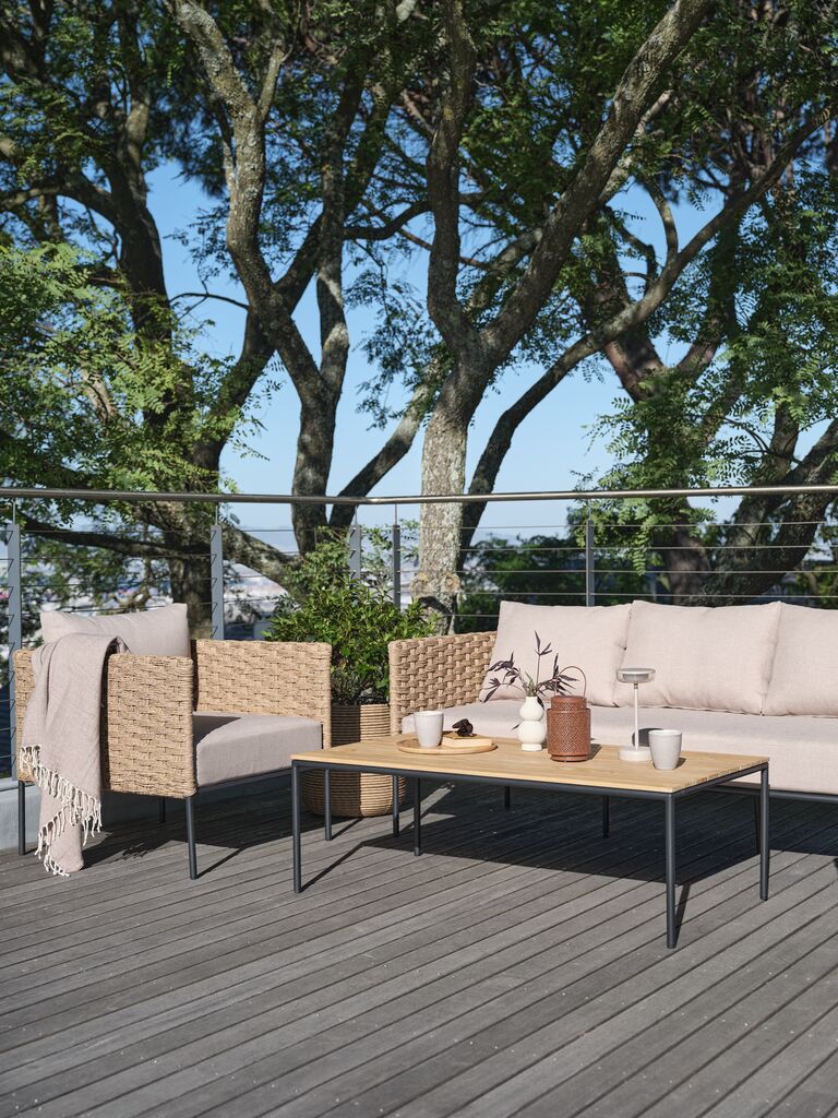 DAMFENNER DAMFENNER 5-Sitzer Natur-Lounge-Set