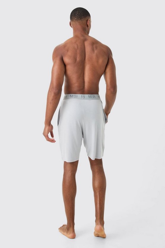 Premium Loungewear-Shorts mit elastischem Bund