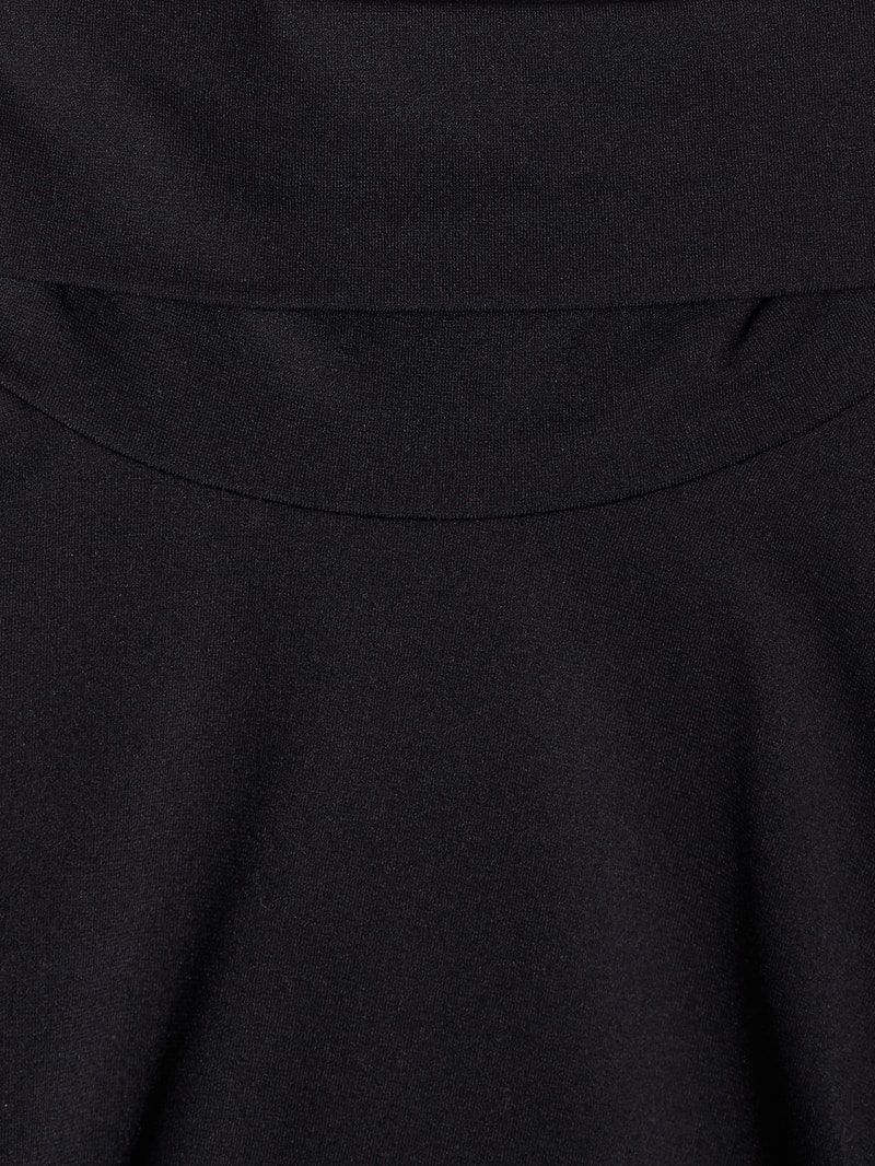 Shirt mit Rollkragen in schwarz
