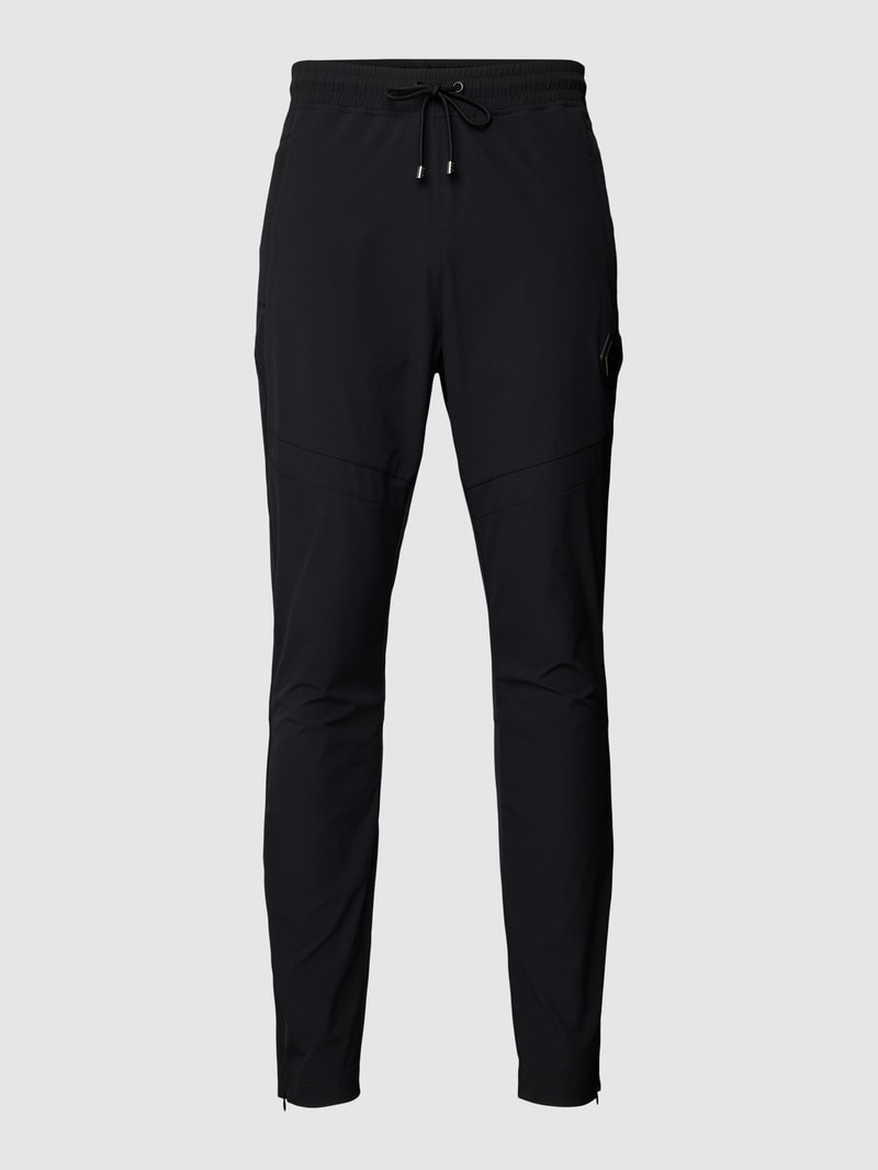 Sweatpants in unifarbenem Design Modell 'Luois' in schwarz