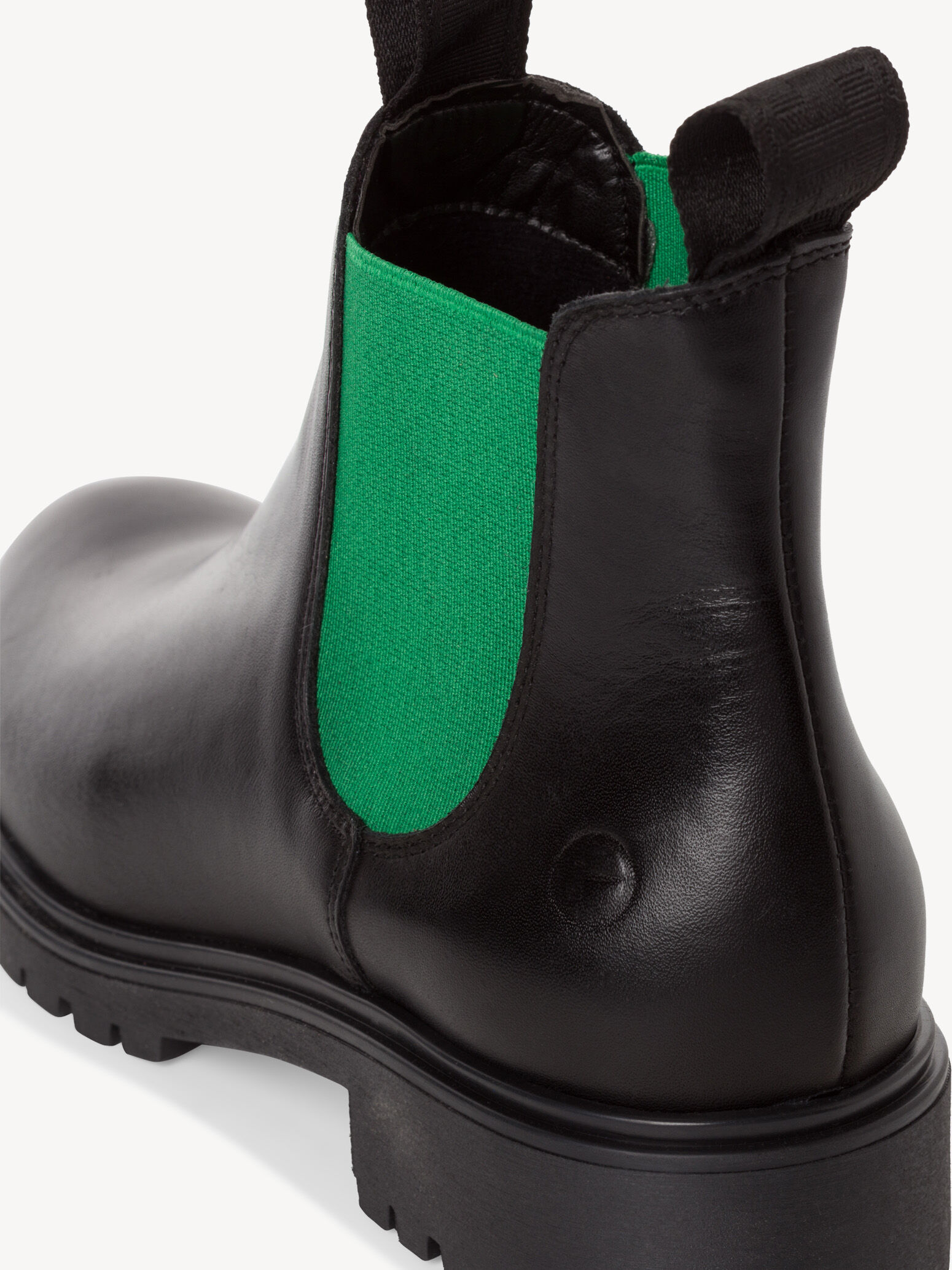 Bottine Chelsea en cuir - noir