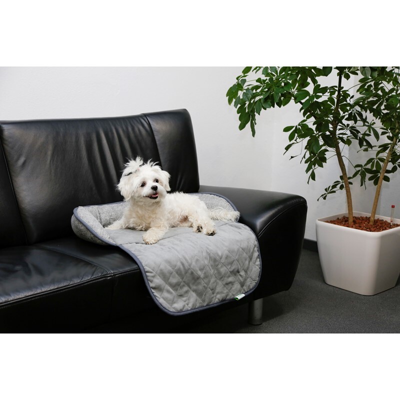 Kerbl Hundekissen Kerbl Couchkissen Emalia grau 98 cm, 66 cm, 12 cm