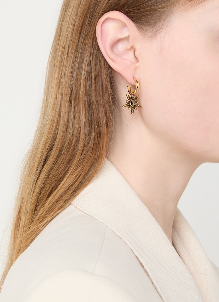 Kurt Geiger Star Huggies hoop earrings with pendant