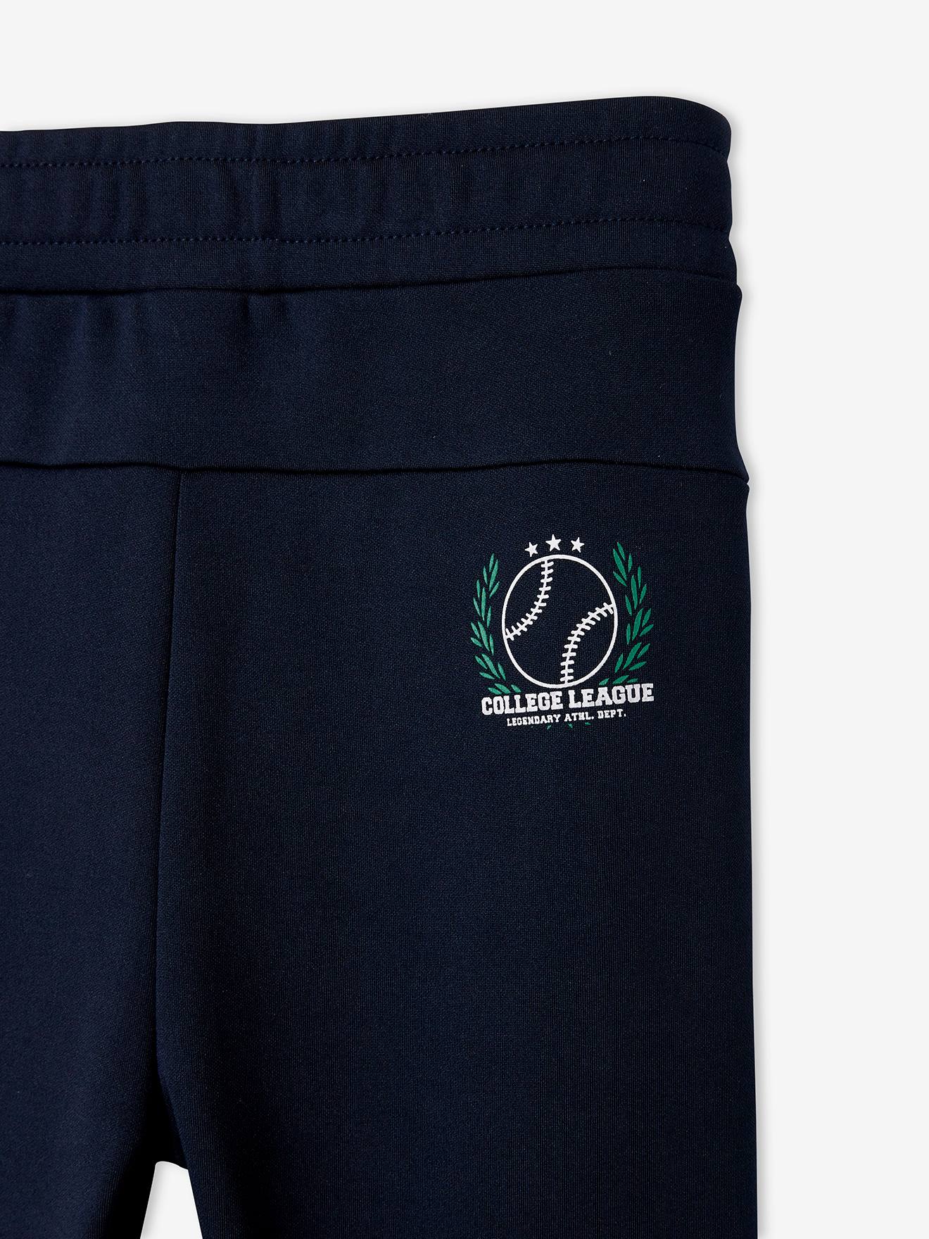 Pantalon de sport garçon en matière technique encre