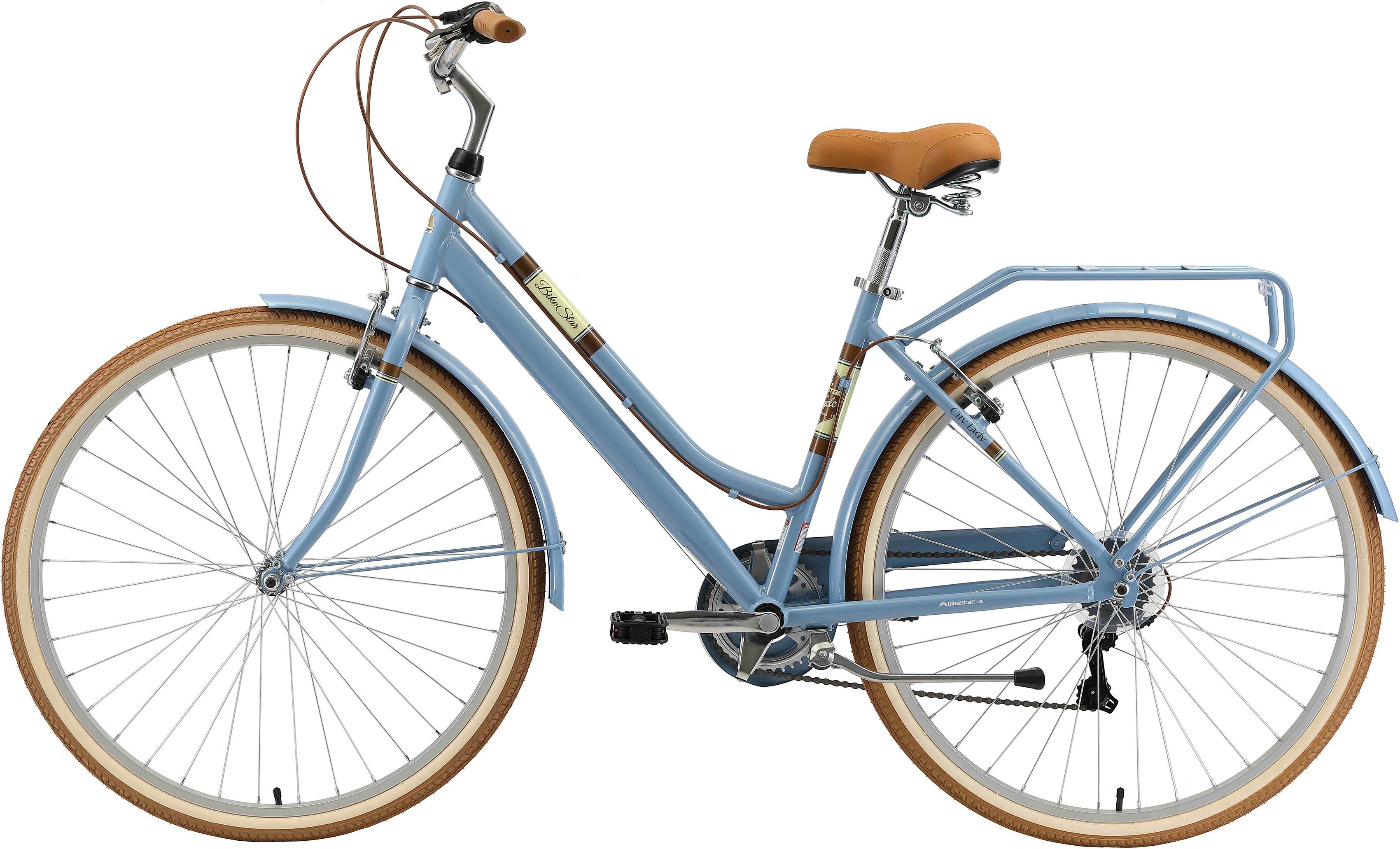 Bikestar Cityrad, 7 Gang Shimano RD-TY21 Schaltwerk, Kettenschaltung