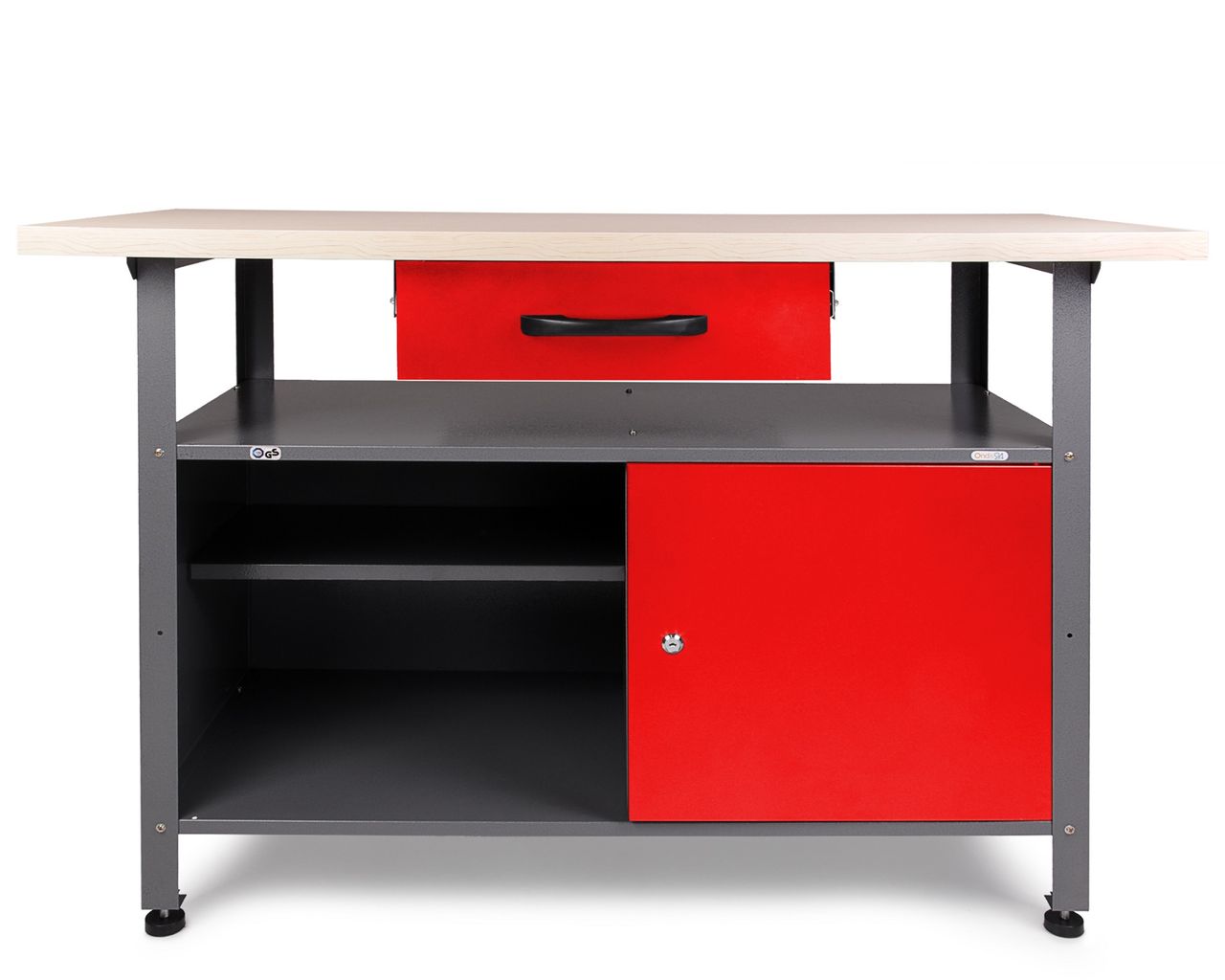 Ondis24 Werkbank Klaus 120 cm rot