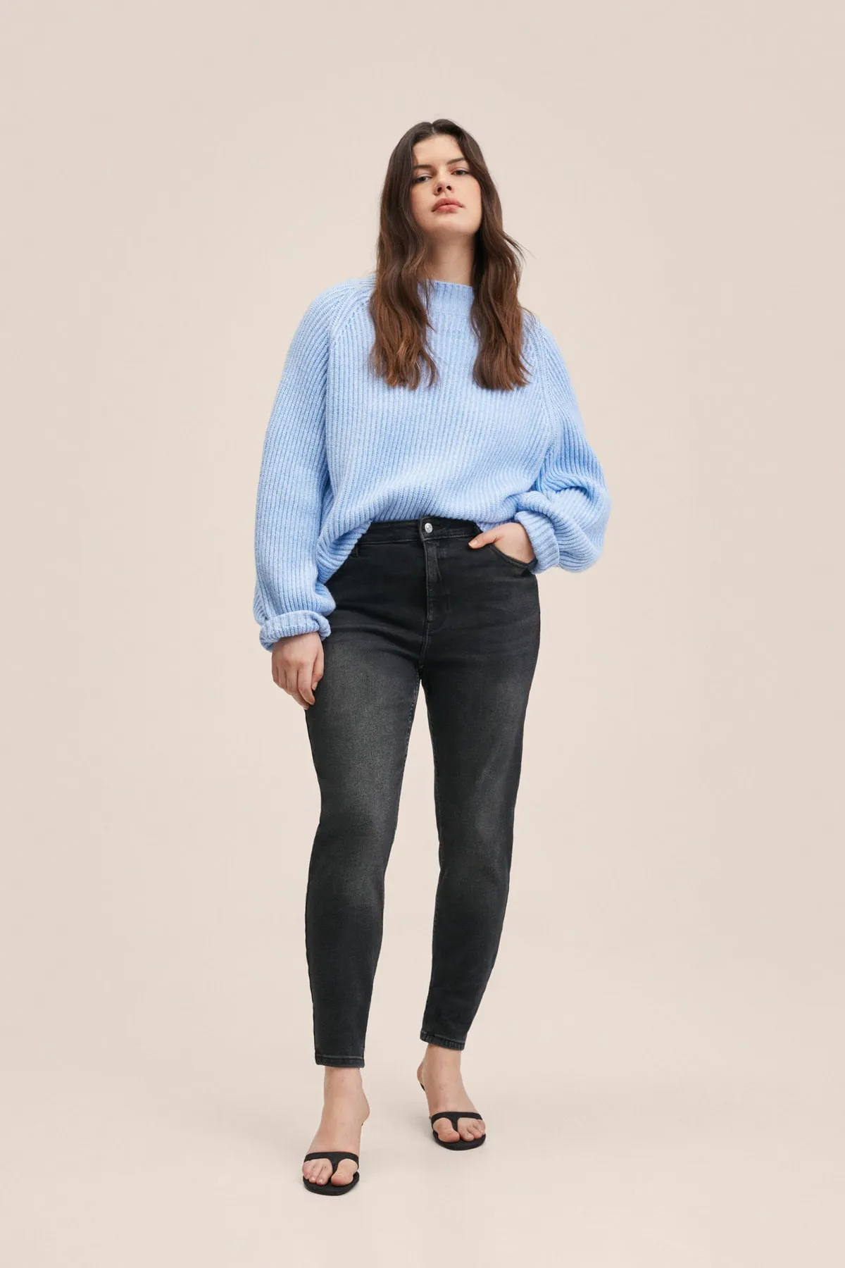 MANGO  27011122 Damen/Mädchen Offen Grau