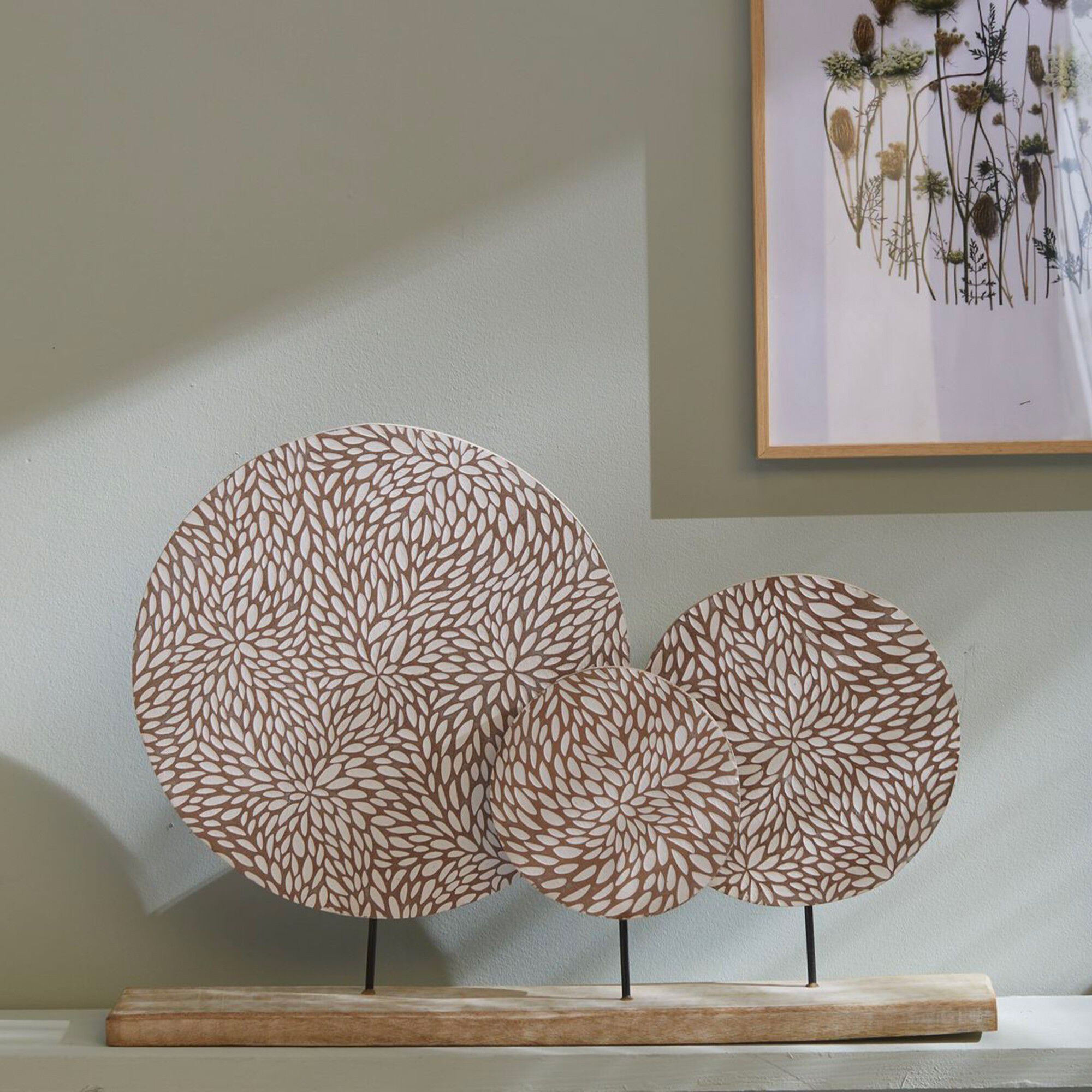 Déco à poser en bois de manguier