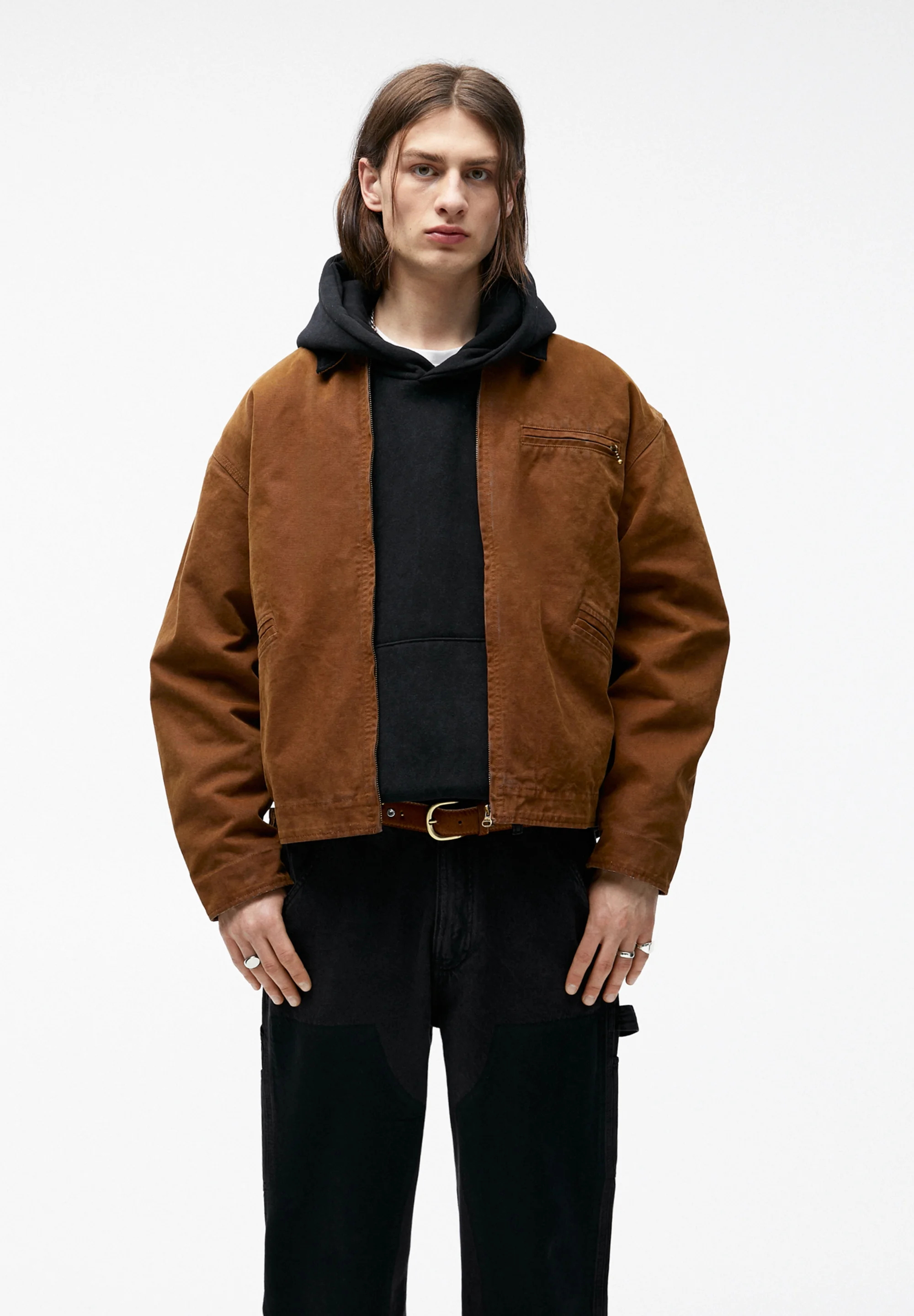 PULL&BEAR CUELLO EN CONTRASTE - Chaqueta de entretiempo