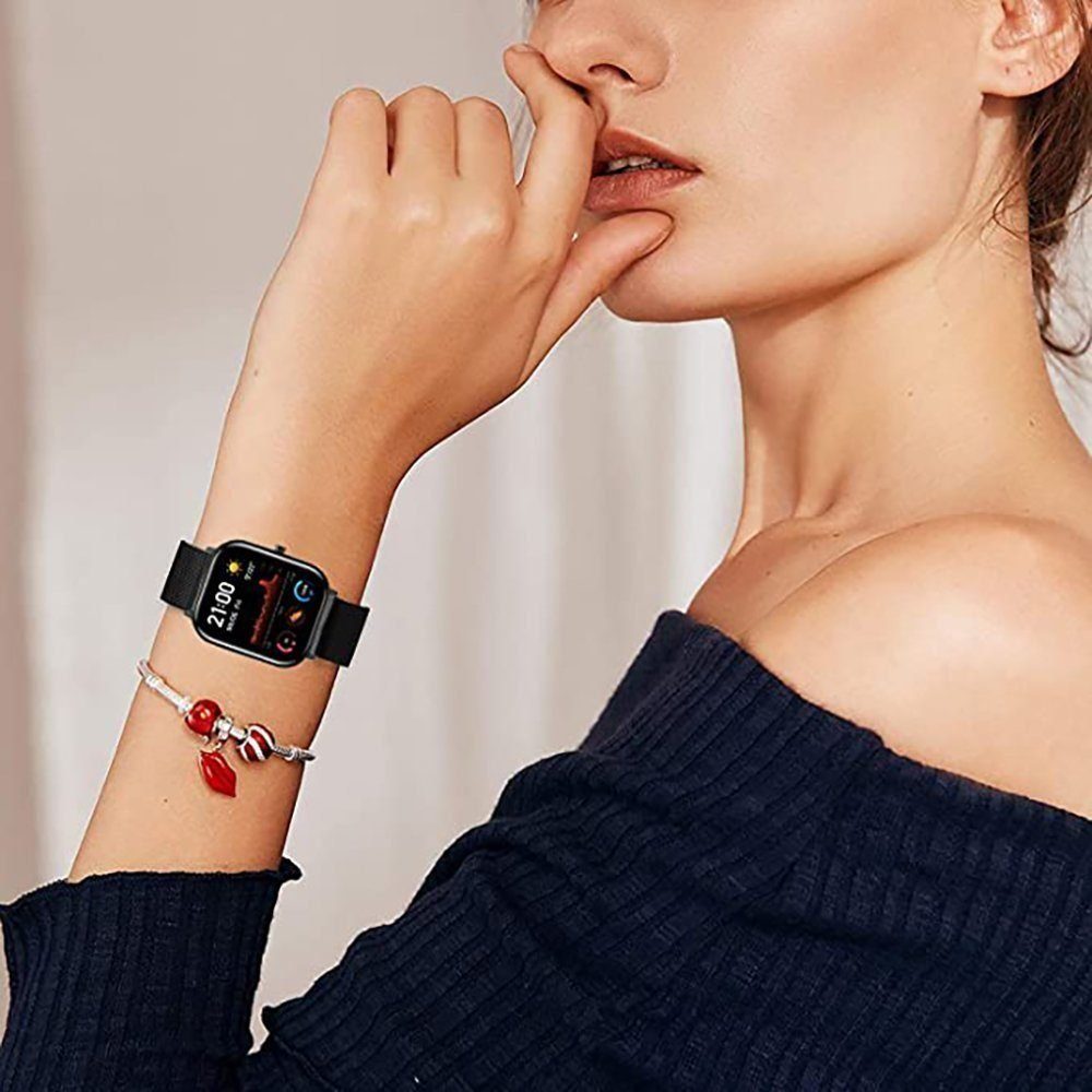 IBETTER Smartwatch, Fitness Tracker Uhr, Damen Herren Smartwatch (Fitnessuhr mit Telefonfunktion 1,69