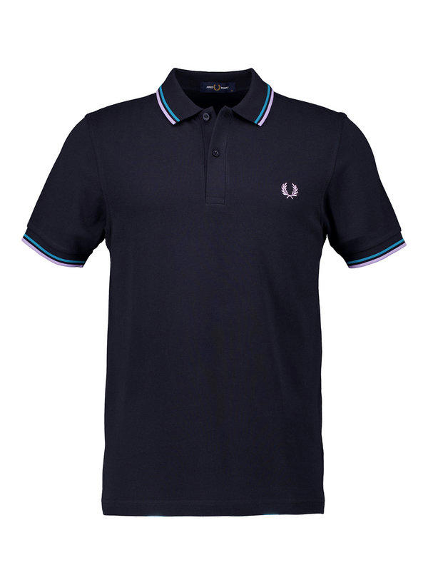 Fred Perry, Polo-Shirt, Baumwoll-Piqué, marine