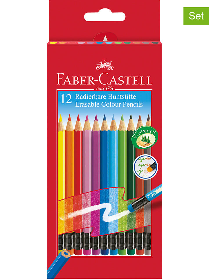 Faber-Castell 2er-Set: Buntstifte - 2x 12 Stück günstig kaufen onesize