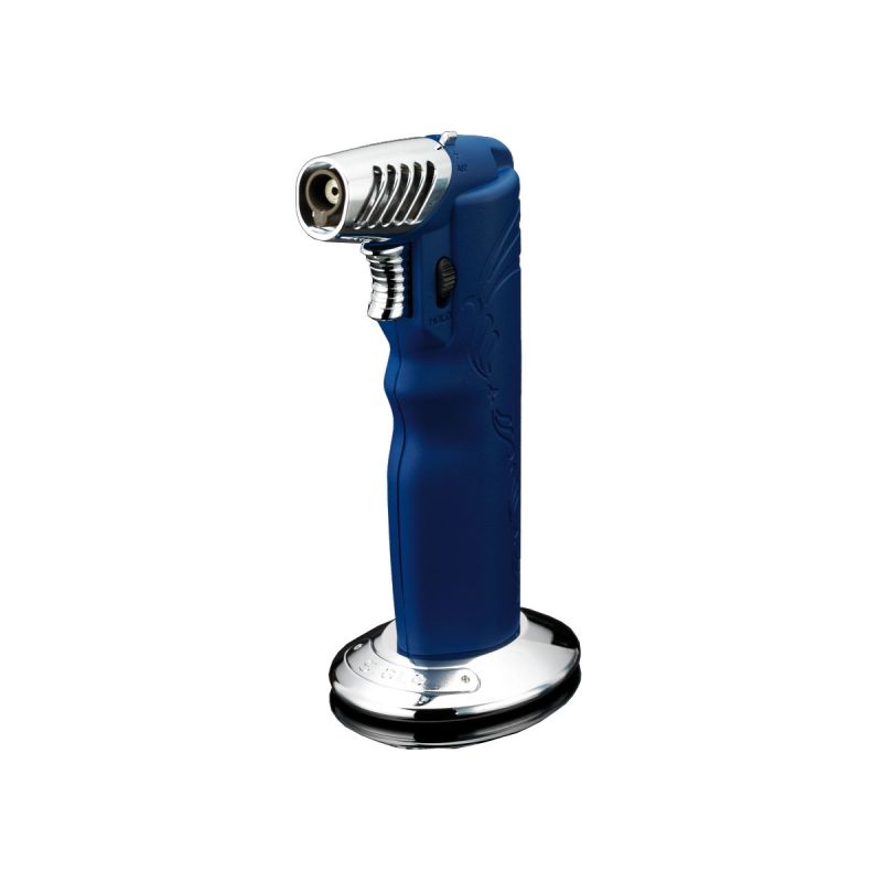 Siglo Oval Table Torch Feuerzeug blau, Zigarettenanzünder.