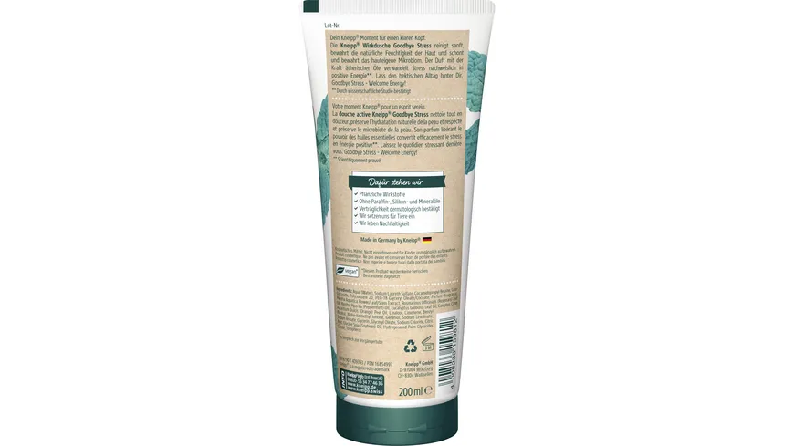 Kneipp Wirkdusche Goodbye Stress 200 ml