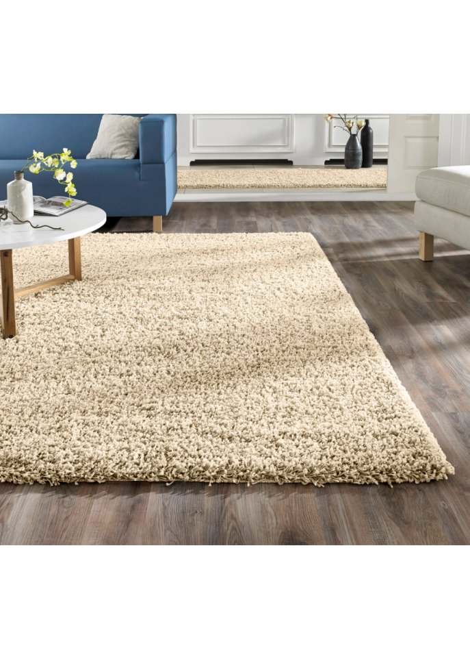 Hochflor Teppich einfarbig und vielseitig