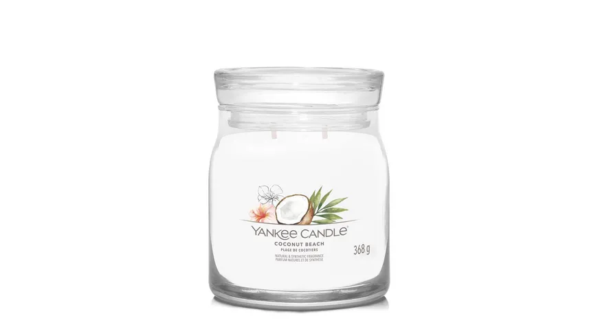 Yankee Candle Duftkerze Signature Medium Jar Coconut Beach Coconut Beach