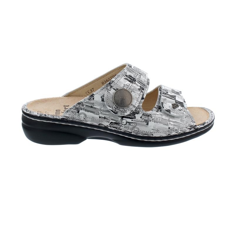 FINN COMFORT Komfort Sandalen silber