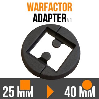 Plastic Adapters 25mm-40mm V1 (Raw Grey) (10)