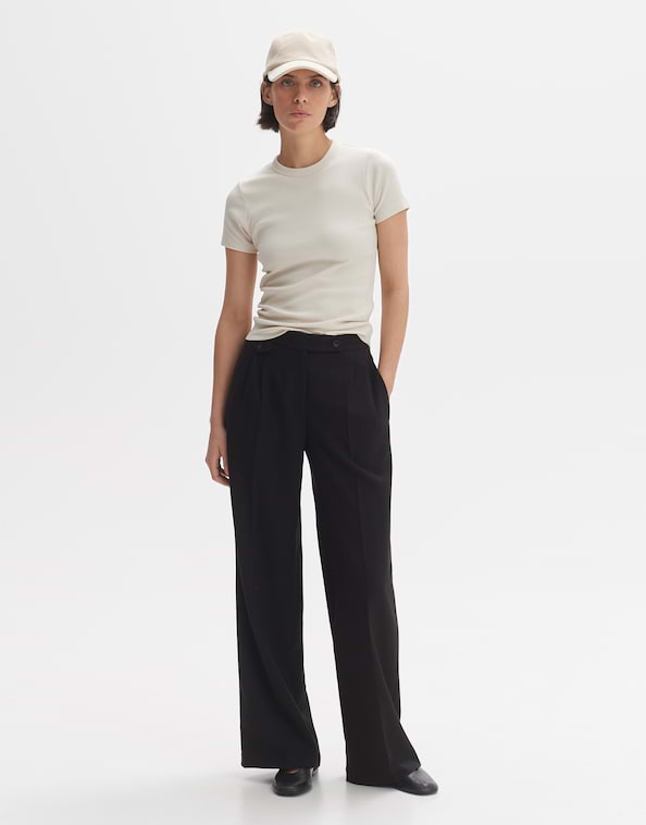 Bundfaltenhose Marzena asymmetric