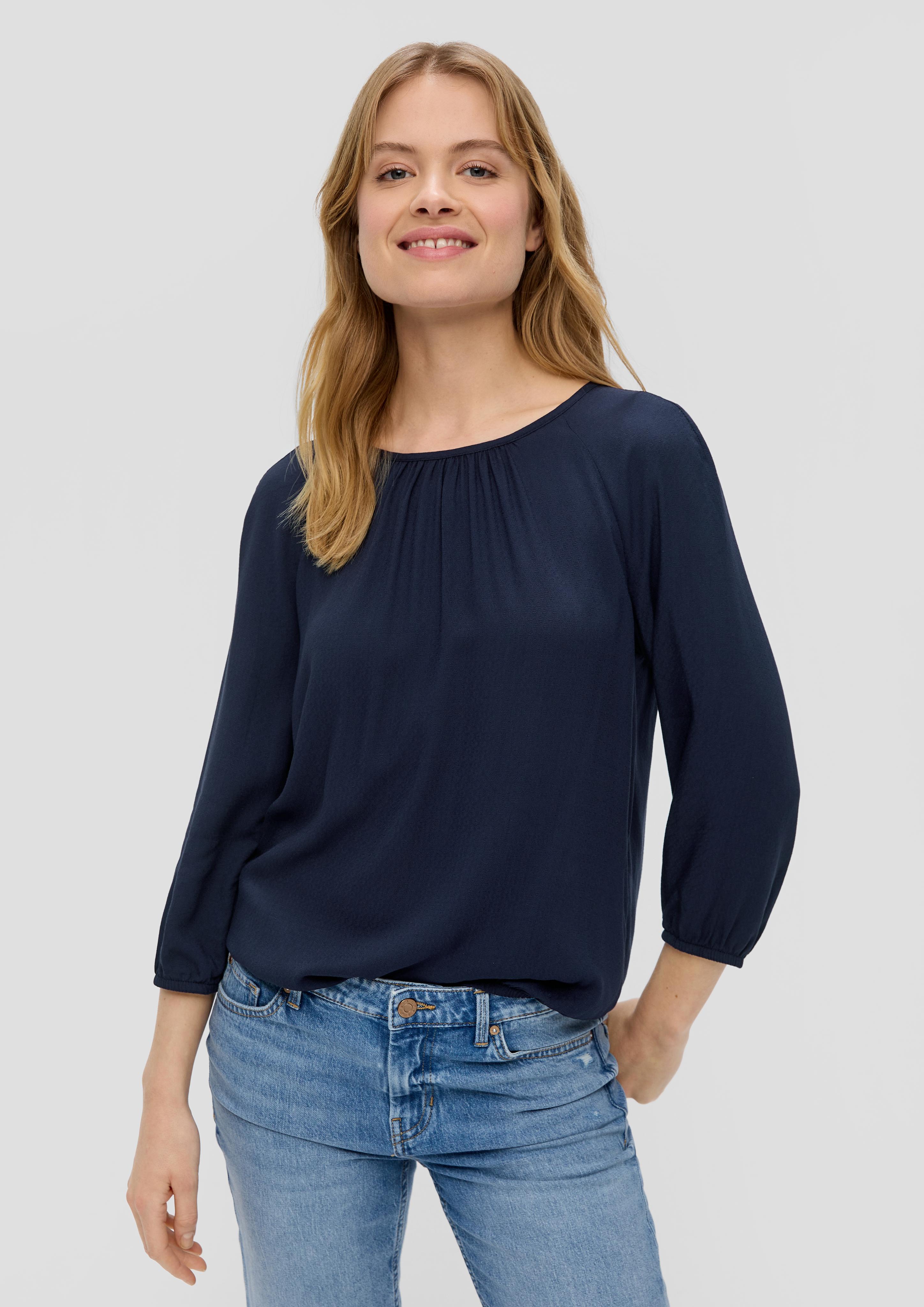 Jacquard-Bluse aus reiner Viskose  2145166-5959