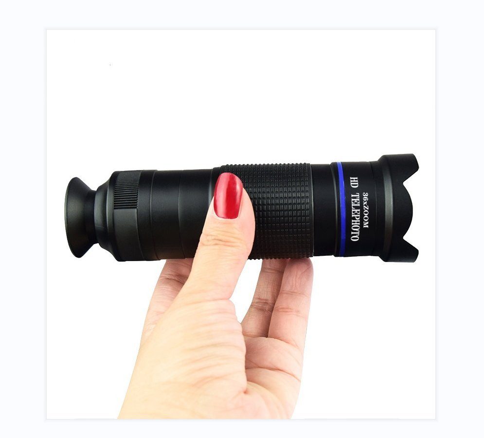 Perfine Universal Handy Objektiv Set Smartphone Linsen Objektiv Fernrohr (Fisheye Weitwinkel Makro Kamera)