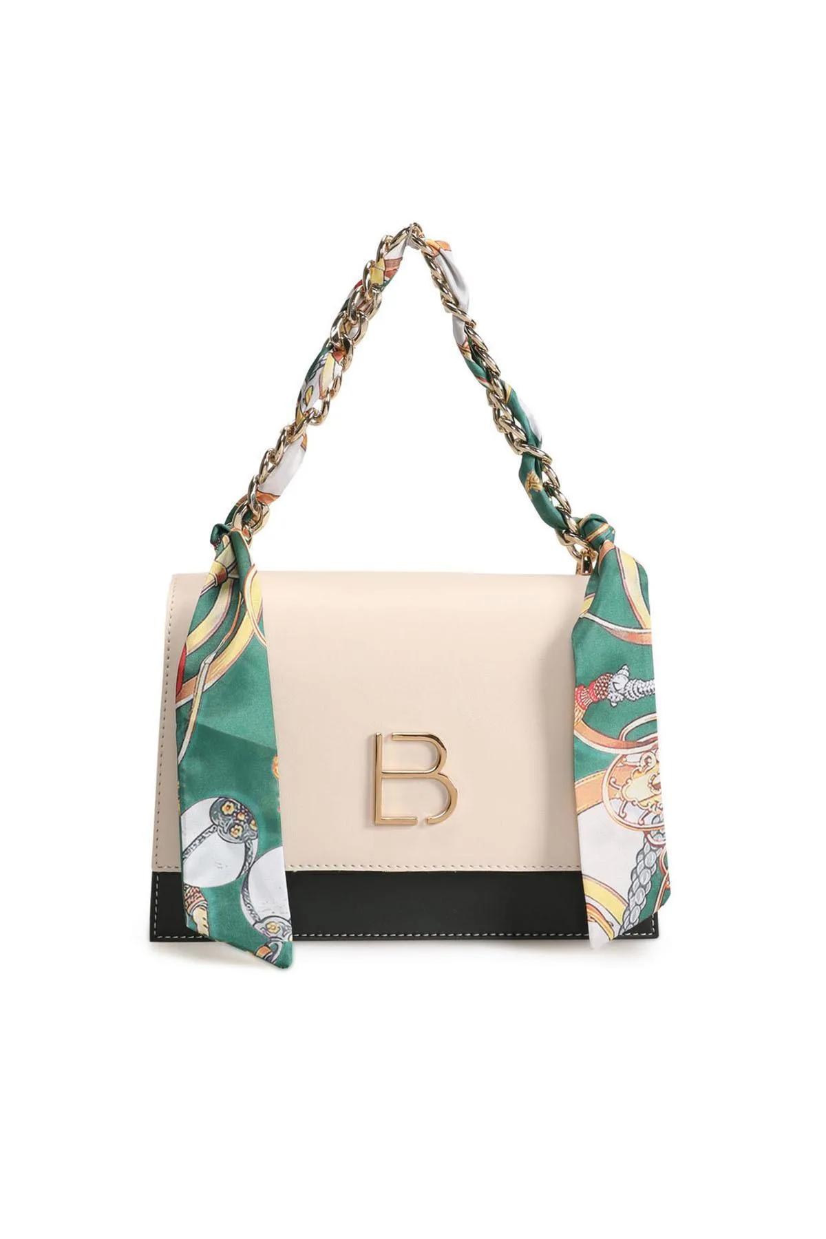 Lucky Bees  Damen Hand- und Schultertasche mit Schal-Accessoire