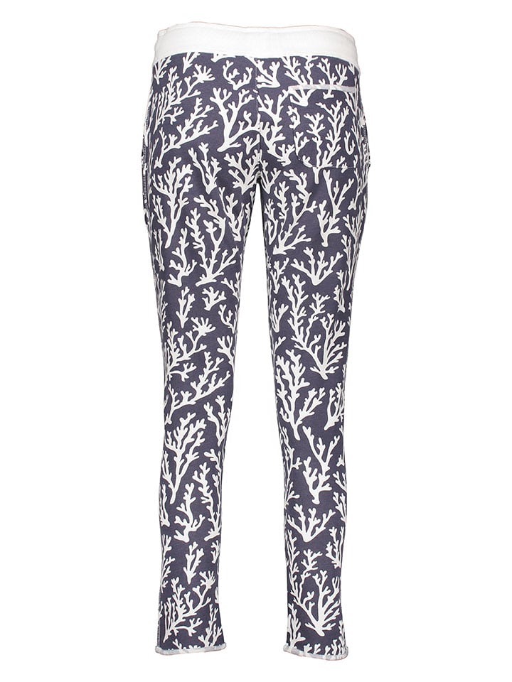 Juvia Pyjama-Hose in Dunkelblau/ Weiß günstig kaufen