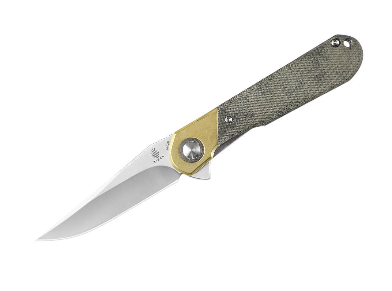 Comet Brass Micarta Green