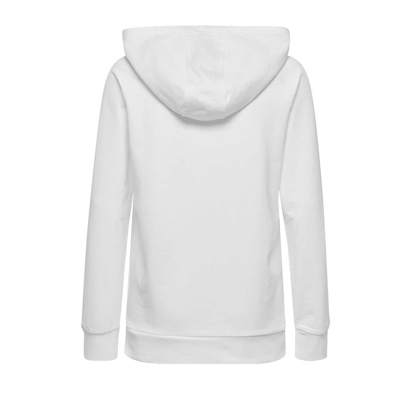 Hummel Cotton Logo Hoody Damen Weiss F9001
