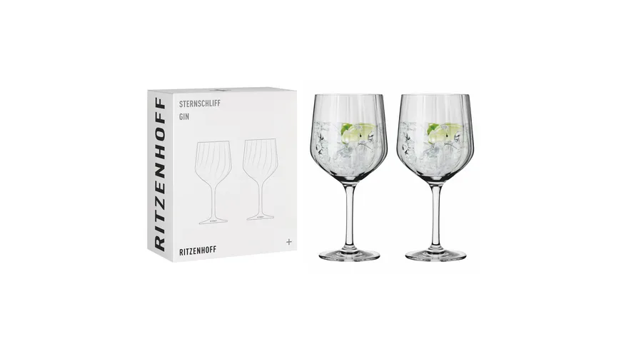 RITZENHOFF Ginglas Sternschliff Kelch 2er #1 F22